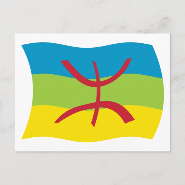 Berber People Flagga-vykort Vykort (Framsida)