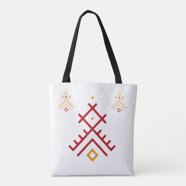Berber tatoo pattern #2 Tote bag Tygkasse (Baksida)