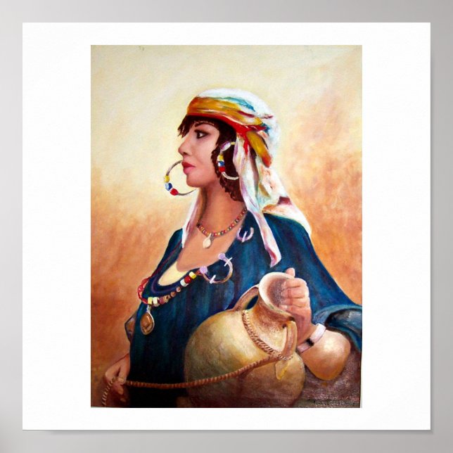 "Berber Woman" poster (11" x 11") (Framsidan)
