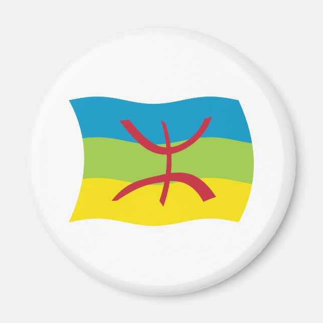 Berberfolkets flagga Magnet (Framsidan)