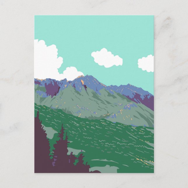 Berchtesgaden Alpernor nära Obersalzberg Tyskland  Vykort (Framsida)