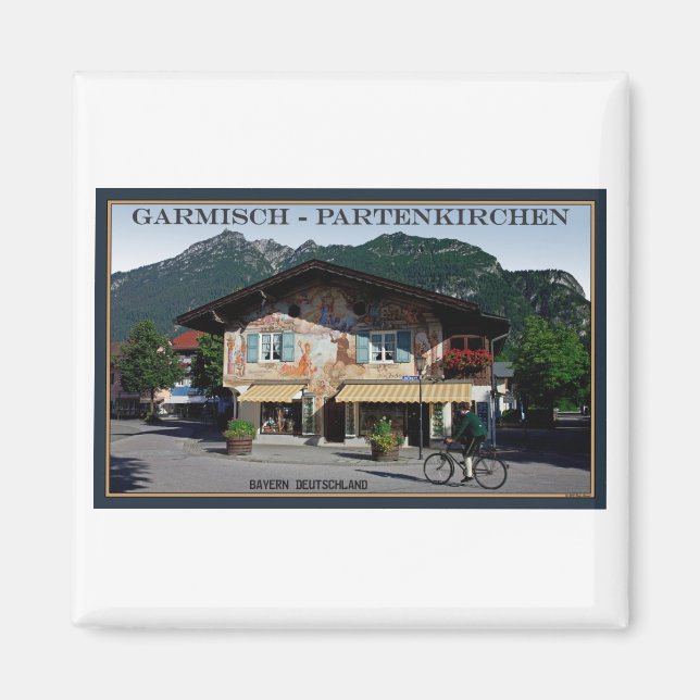 Berchtesgaden - Bikerna Bayern Magnet (Framsidan)