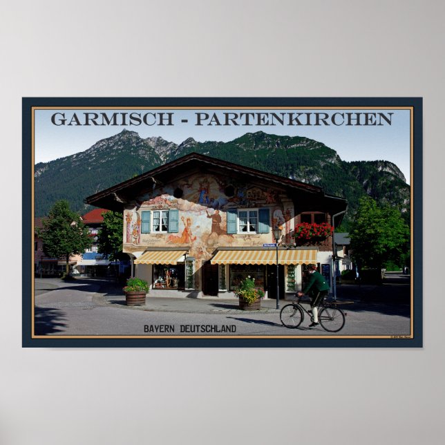 Berchtesgaden - Bikerna Bayern Poster (Framsidan)