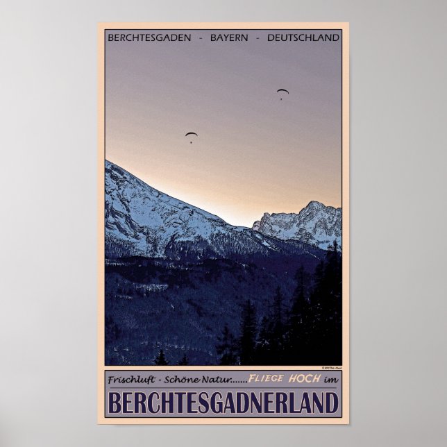 Berchtesgaden - Fliege Hoch! Poster (Framsidan)