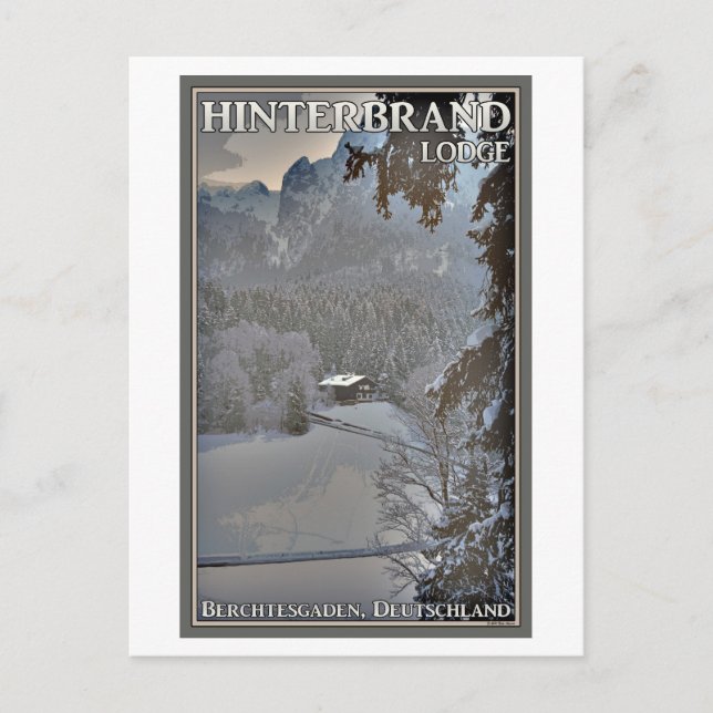 Berchtesgaden - Hinterbrand Lodge Vykort (Framsida)