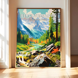 Berchtesgaden Nationalpark Affisch Konsttryck, Ret
