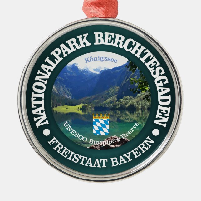 Berchtesgaden nationalpark julgransprydnad metall (Framsidan)