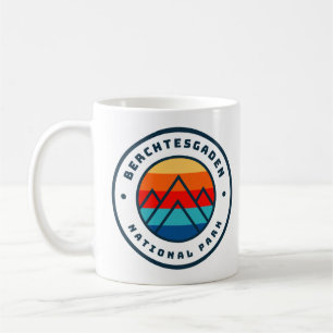 Berchtesgaden nationalpark Tyskland minimalist Kaffemugg