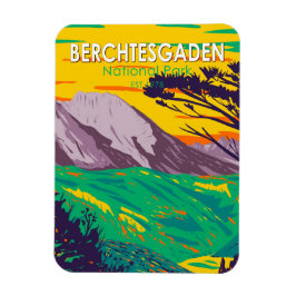 Berchtesgaden nationalpark Tyskland Vintage Magnet