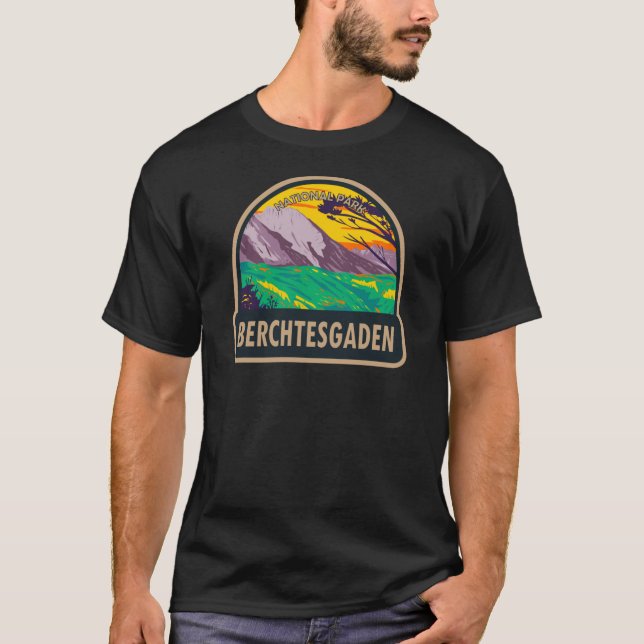 Berchtesgaden nationalpark Tyskland Vintage T Shirt (Framsida)