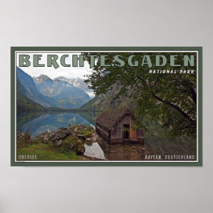 Berchtesgaden - Obersee sjöbod Poster