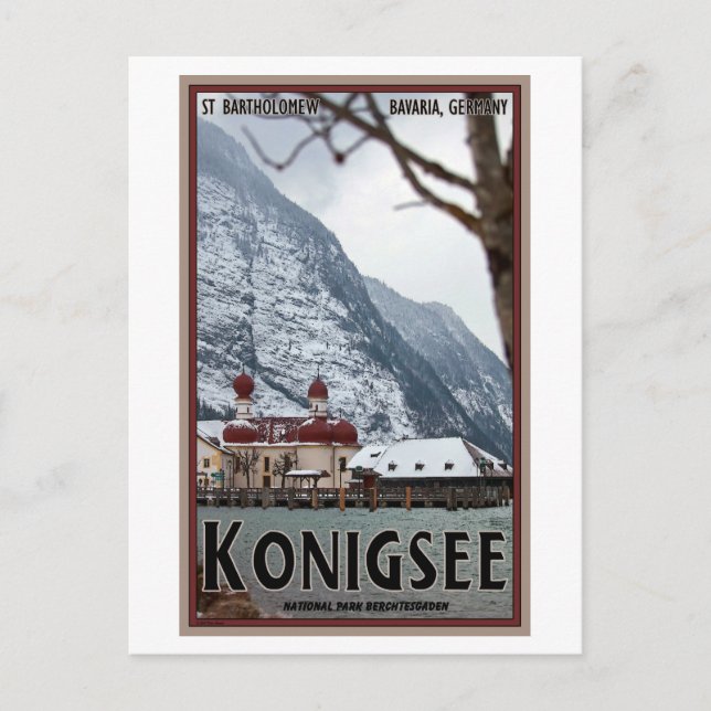 Berchtesgaden - St Bartholomew Vykort (Framsida)