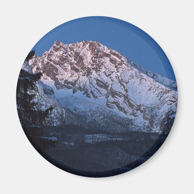 Berchtesgaden - Tidigt God Watzmann Magnet (Framsidan)