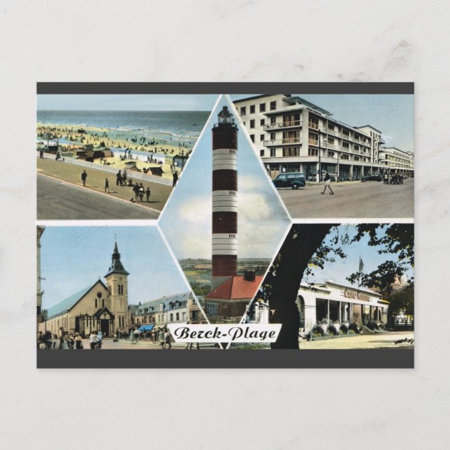 Berck Plage, ’Nord-Pas de Calais’ Vykort (Framsida)