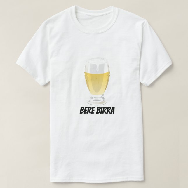 Bere birra | Drycköl T-Shirt (Design framsida)