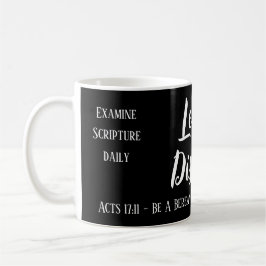Berean Search Scripture Black Kaffemugg