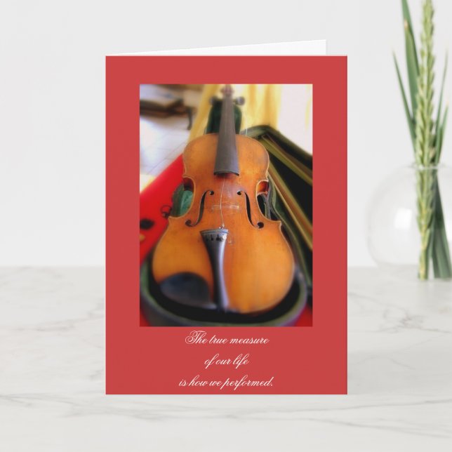 Bereavance- eller kondoleansbevis kort (Framsida)