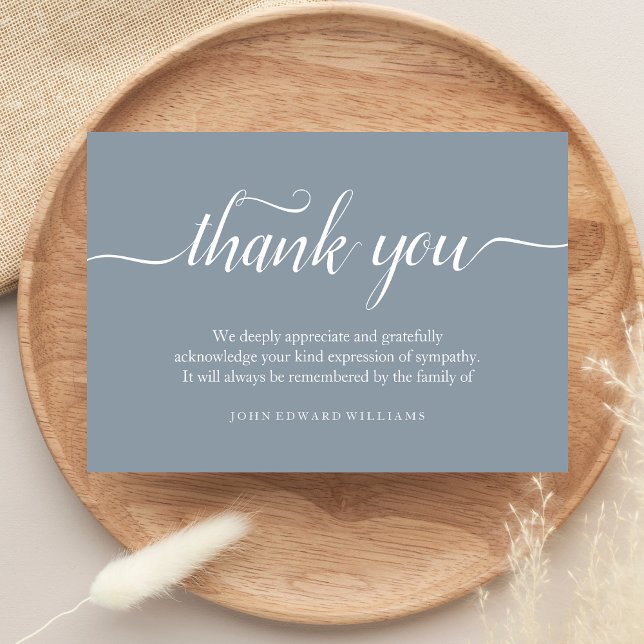 Bereavement av tack-Tackkort Tack Kort (Sympathy Thank You Card )
