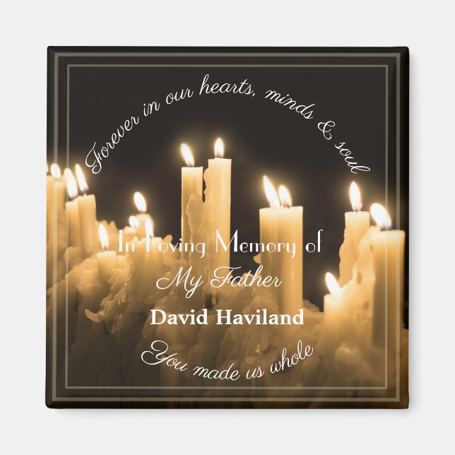 Bereavement Candle Magnet av HAMbyWG (Framsidan)