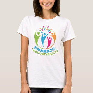 Bereda Autism i neurodiversitet Spektrum färgstar T Shirt