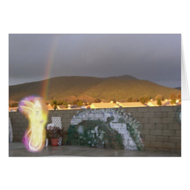 Beredd ängel av Rainbows Hälsningskort (Framsidan Horizontal)