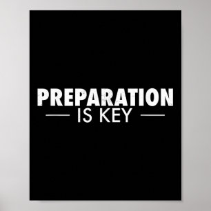 Beredning är Nyckel prepping Prepper Poster