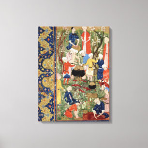 Beredning av måltid canvastryck