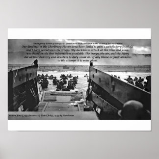 Beredskap Brev i Dwight D. Eisenhower Poster