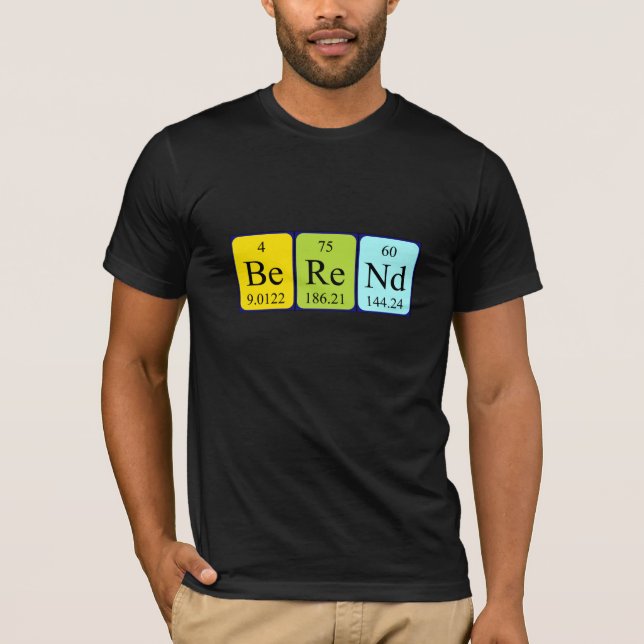 Berend Periodisk skjorta bord namn T-shirt (Framsida)