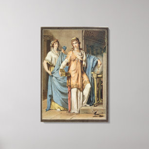 Berenice dräkt för "Berenice" vid Jean Racine, f Canvastryck