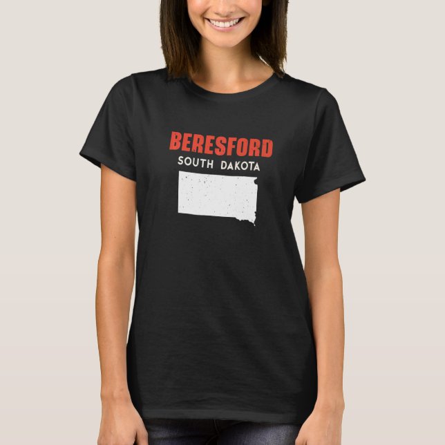 Beresford South Dakota USA State America Travel So T Shirt (Framsida)