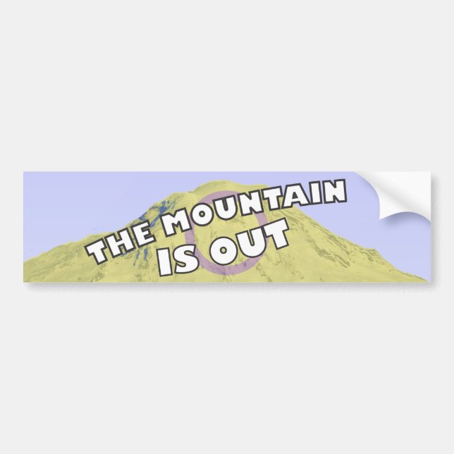 Berg är ut den Intersex bildekalet Bildekal (Framsidan)