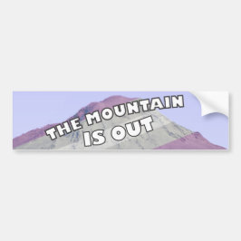 Berg är ut Grått-Överdängaren bildekalet Bildekal