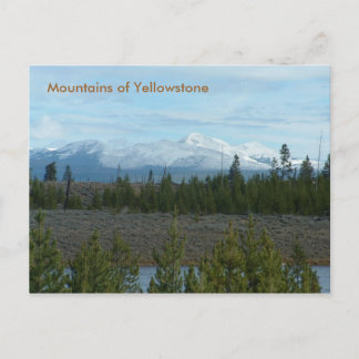 Berg av den Yellowstone vykortet Vykort