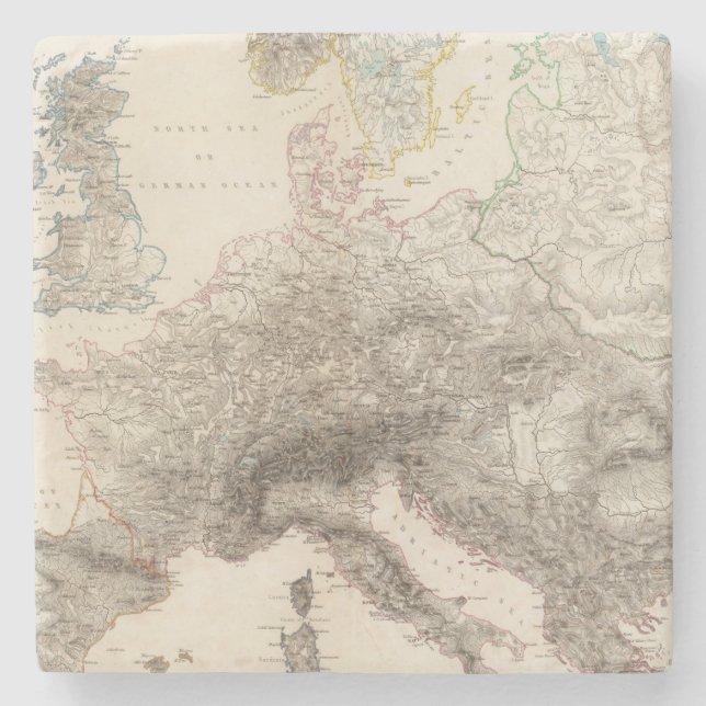 Berg av Europa Stenunderlägg (Framsidan)