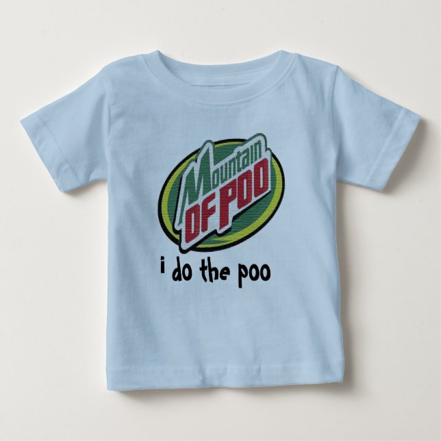 Berg av poo t shirt (Framsida)