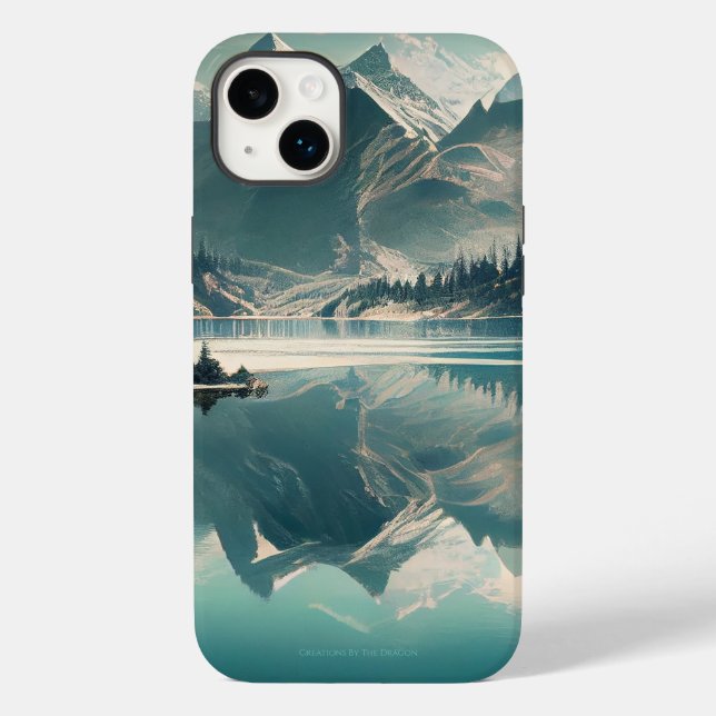 Berg av reflektion Iphone 14 Plus Fodral (Baksida)