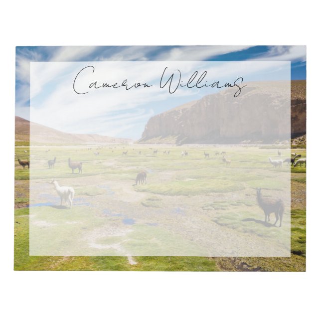 Berg | Bolivia Andes Anteckningsblock (Framsida)