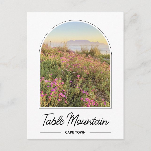 Berg Bordkapstaden Sydafrika vykort (Framsida)