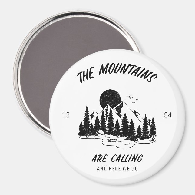 Berg calling och här går vi  magnet (Front/Back)