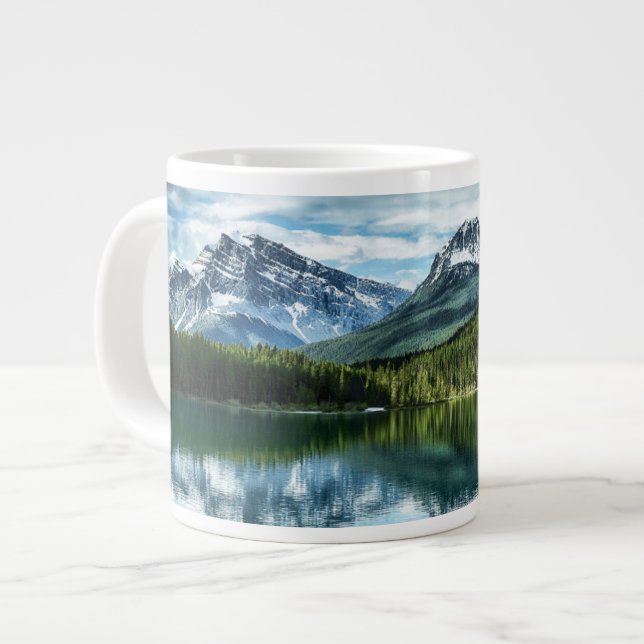 Berg | Canadian Rockies, Alberta Kanada Jumbo Mugg (Framsida vänster)