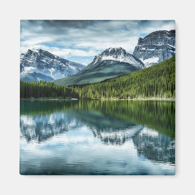 Berg | Canadian Rockies, Alberta Kanada Magnet (Framsidan)