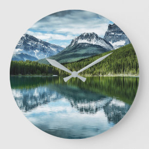 Berg Canadian Rockies, Alberta Kanada Stor Klocka