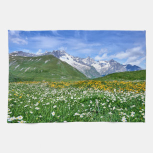 Berg   De schweiziska Alpernorna Valley Vår Kökshandduk