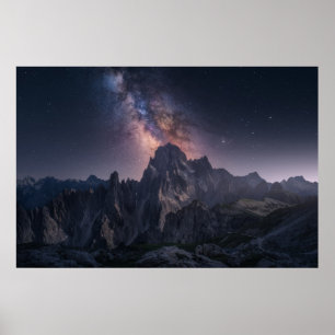 Berg   Dolomitbergen, Italien Poster