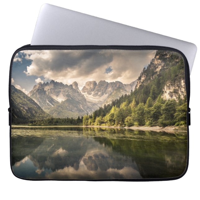 Berg | Dürrensee Sjö, Dolomites, Italien Laptop Fodral (Framsidan)