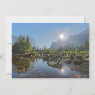 Berg El Capitan Yosemite Park, Kalifornien Tack Kort