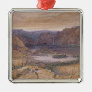 Berg en sjö, norge, c.1827 julgransprydnad metall