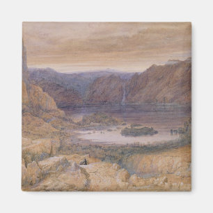 Berg en sjö, norge, c.1827 magnet