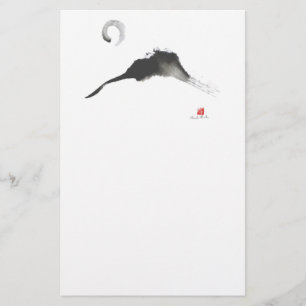 Berg en Sumi-e Brevpapper